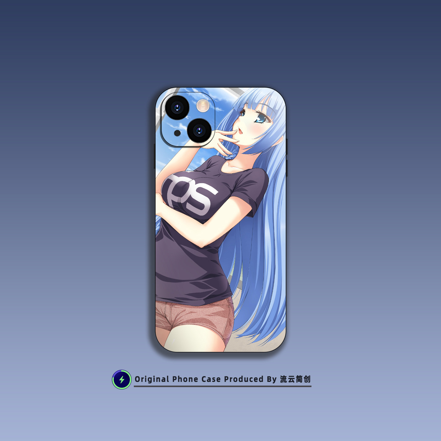 可爱二次元少女手机壳适用于苹果17E小米15华为OPPO不撞壳插画VIVO透明Air磨砂16Plus磁吸iPhone17ProMax动漫