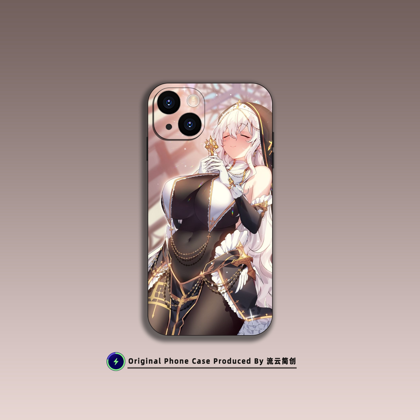 可爱修女祈祷手机壳适用苹果16小米15华为Air动漫艺术VIVO液态硅胶14红米K80透明OPPO磨砂磁吸iPhone17ProMax