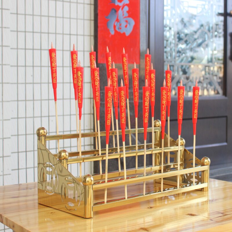 寺庙不锈钢竹签蜡烛台烛排架子