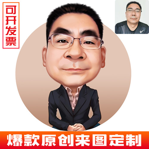 手绘卡通漫画定制照片婚礼设计