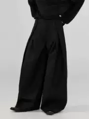 Frkm Scd 26Aw Three-Dimensional Pleated Wide-Leg Pants, Loose Fit, Wrinkle-Free Dress Pants, Casual Pants, Unisex
