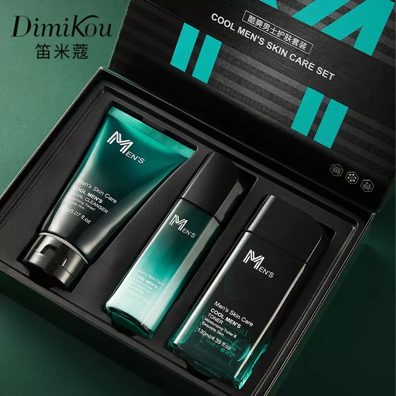 笛米蔻酷爽院线男士护肤套装补水保湿控油深层清洁面部美容院套盒,美容护肤/美体/精油,面部护理套装,淘宝优惠券,粉丝福利购,淘宝优惠卷
