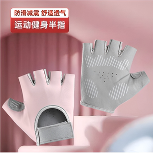 半指手套运动健身男女器械撸铁单杠哑铃引体向上防起茧户外骑行滑