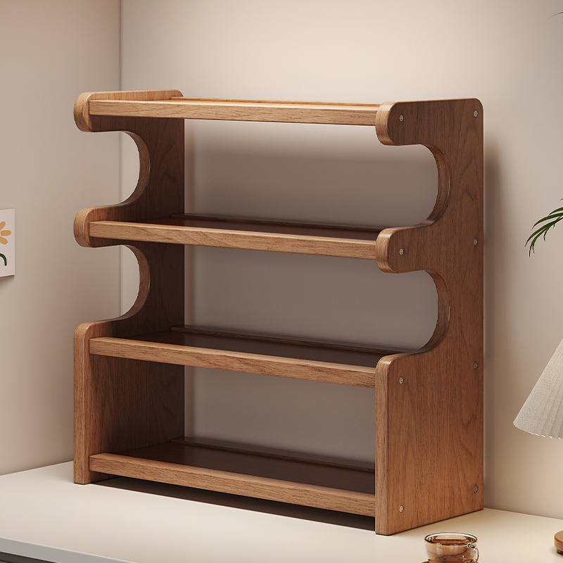 楠竹置物架家用多层桌面茶杯架子