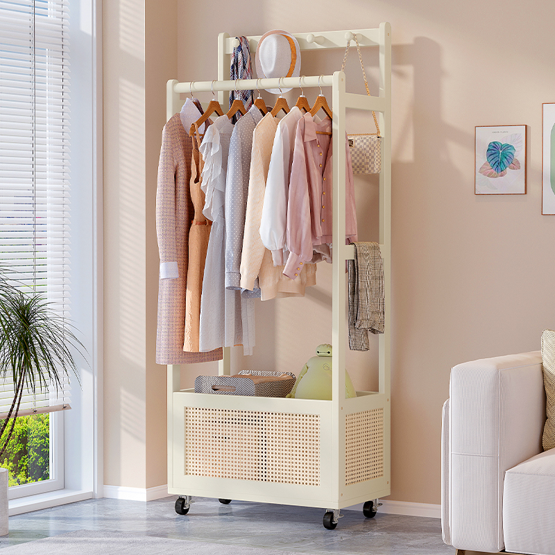 美之构可移动楠竹衣帽架