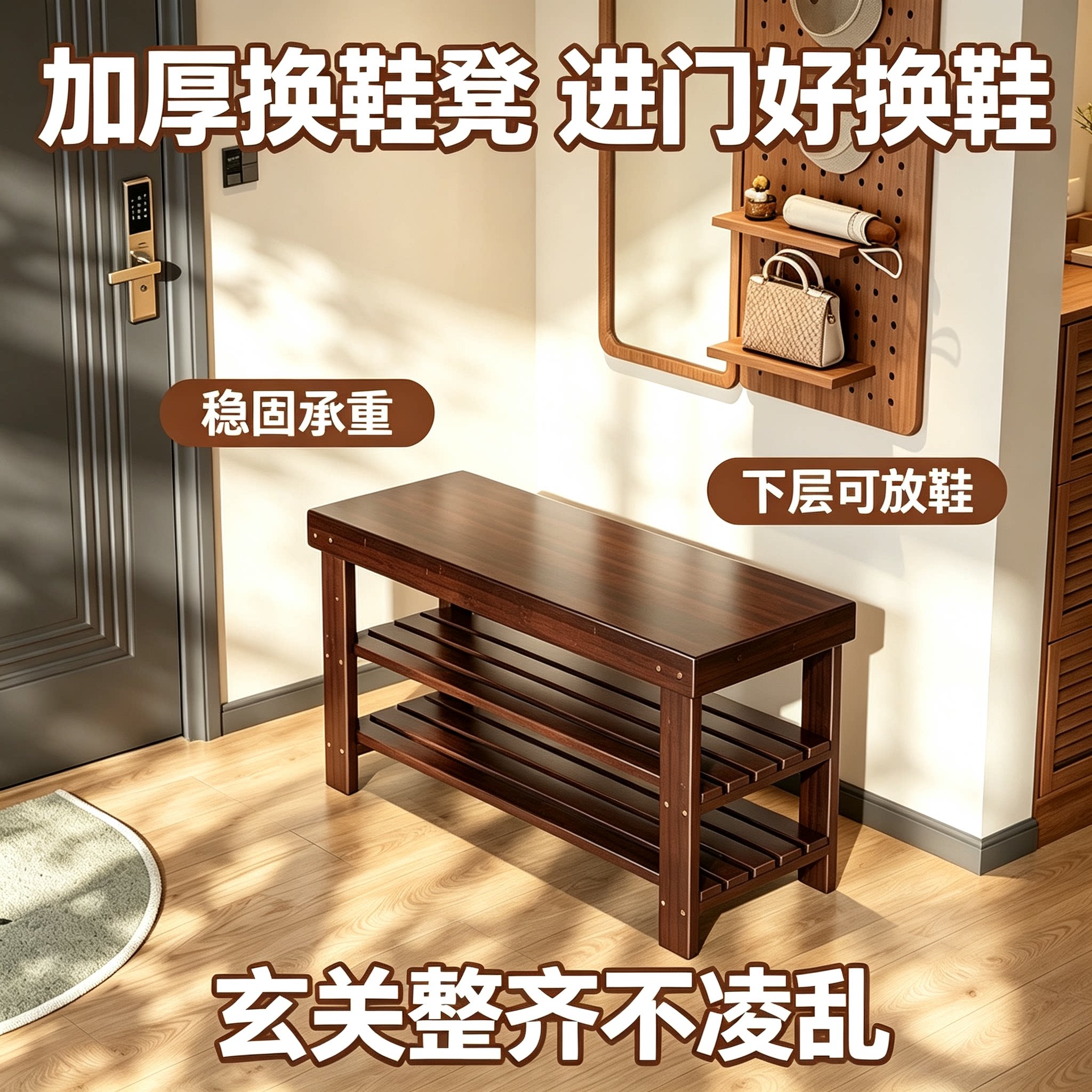 款加厚多层换鞋凳现代简约鞋凳