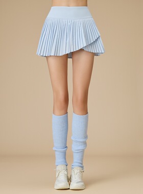 Tennis girl不规则网球运动百褶裙速干透气防走光运动裙羽毛球裙