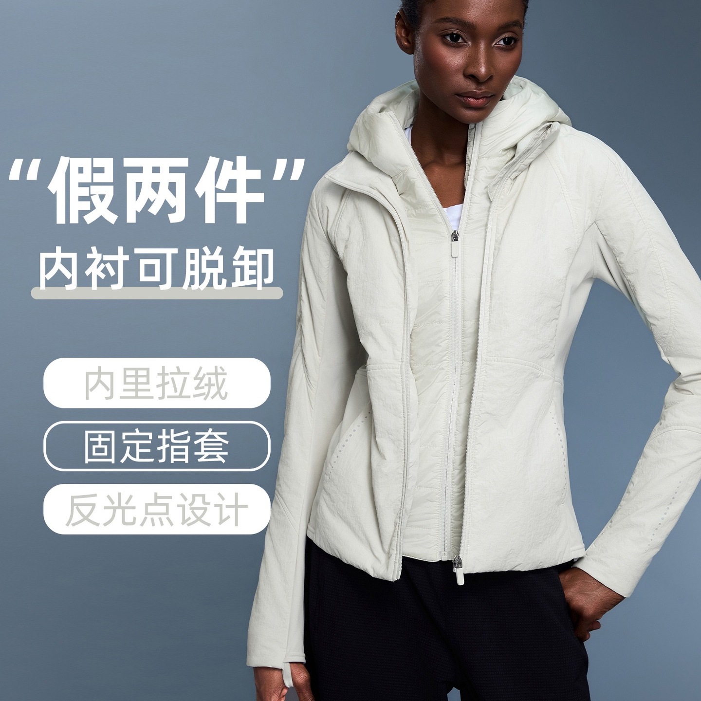 Tennis冬季新款运动修身棉服外套