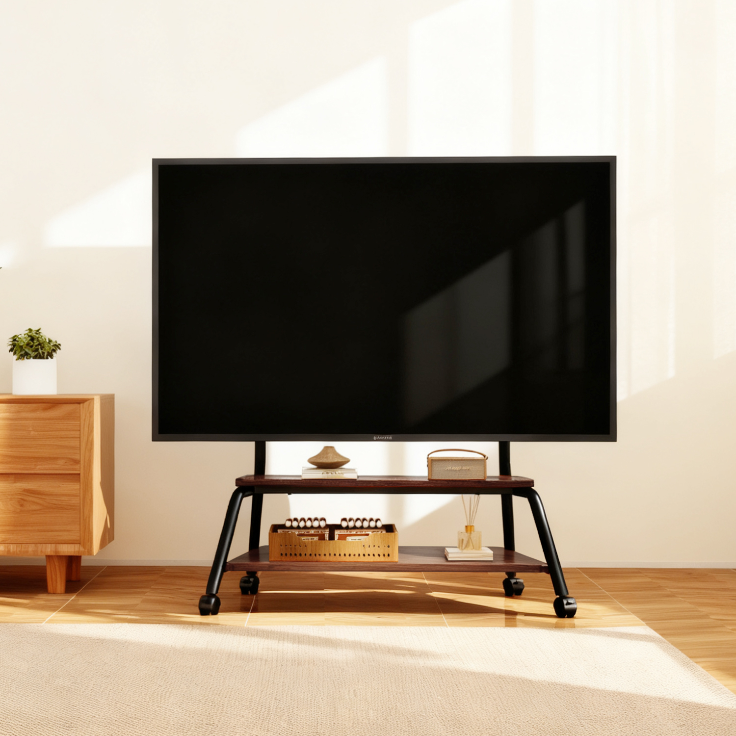 propre电视艺术移动推车