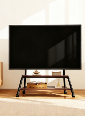 propre电视机支架可移动艺术推车家用客厅75英寸电视柜带轮适用于