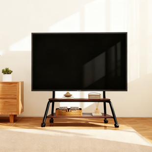 propre电视机支架可移动艺术推车家用客厅75英寸电视柜带轮适用于
