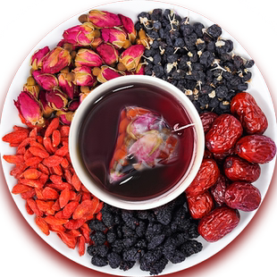 泡水喝的东西玫瑰花茶适合女生桑葚红花大枣枸杞泡生水果茶养茶包