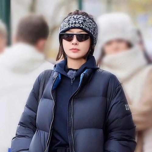 明星同款针织毛线发带女秋冬保暖护脑门日常外戴头巾头套2025新款