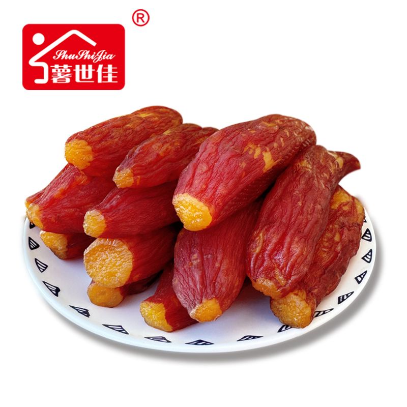 红瑶蜜薯干倒蒸红薯干农家自制软糯整根带皮地瓜干原味香甜小零食