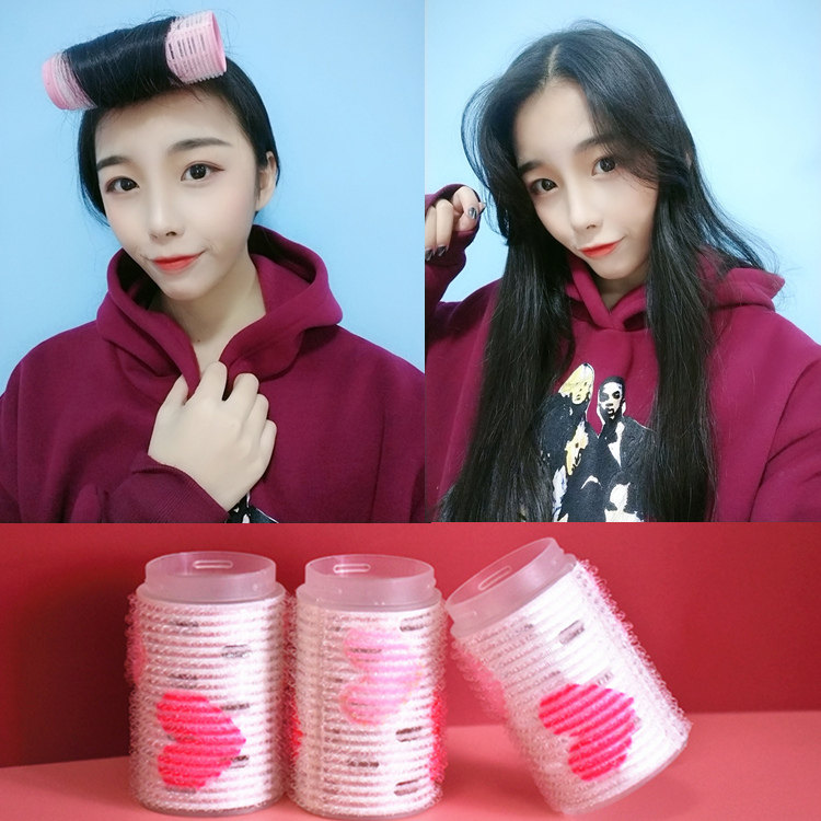 空气刘海卷发筒卷发定型懒人神器发尾内扣卷发圈空心卷塑料卷发棒