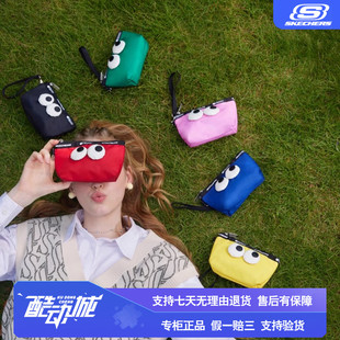 拉链零钱包女手拿包迷你卡包短款 Skechers斯凯奇2025新款 钥匙包包