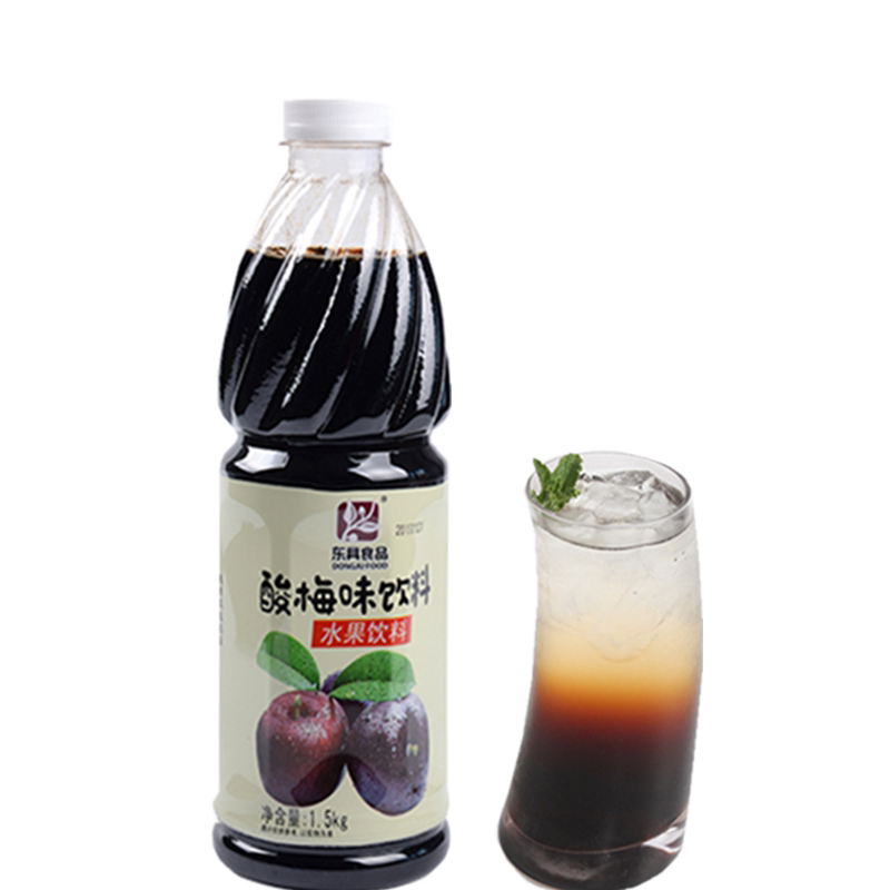 东具酸梅汁1.5kg瓶装酸梅膏浓浆9倍浓缩汁自制商用餐饮酸梅汤原料