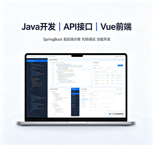 Java开发SpringBoot接口API开发Vue前端开发前后端分离bug修复