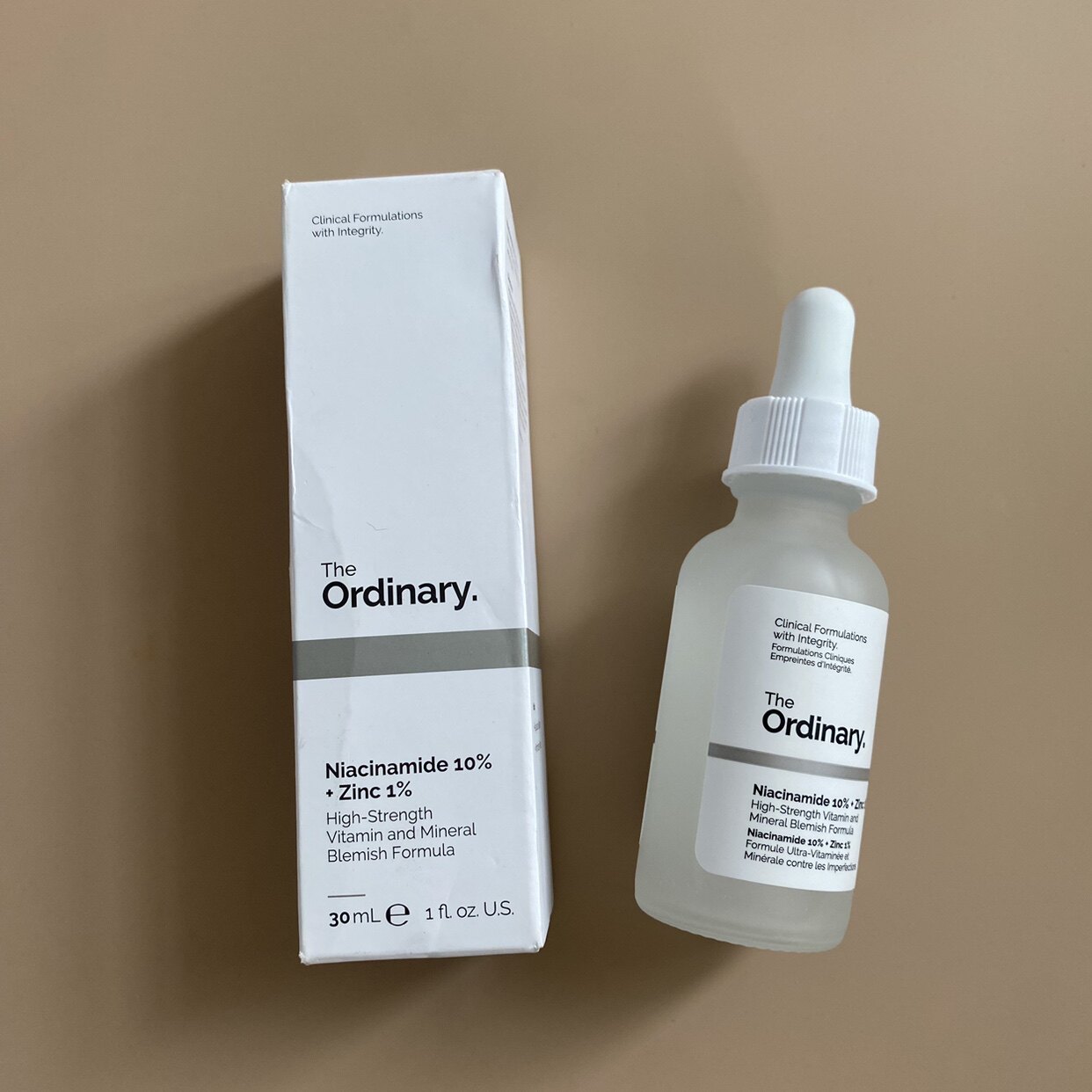 现货the ordinary10%烟酰胺 1%锌净颜精华液30ml60ml焕白提亮控油