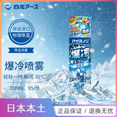日本白元 包邮 爆冷衣物快速制冷降温冷感衣服喷雾军训清凉防暑冰凉