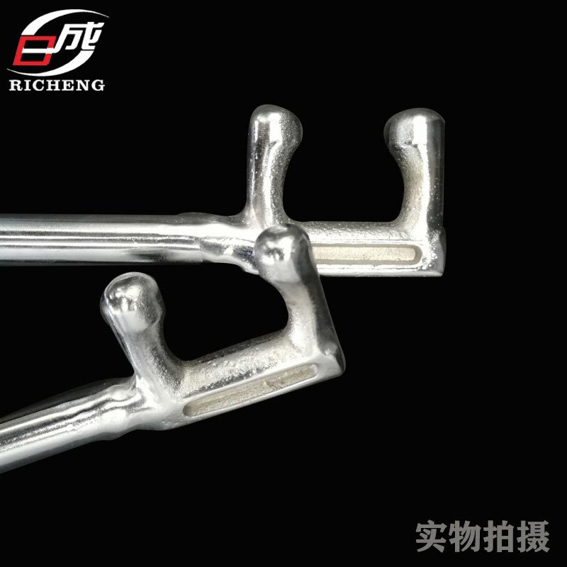 钢制防滑F扳手两爪阀门扳子45号碳钢扳子日成F扳手钢制镀铬 F