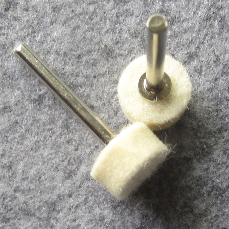 129PC配件羊毛活柄磨头抛光工具金属表面轮手工打磨工具