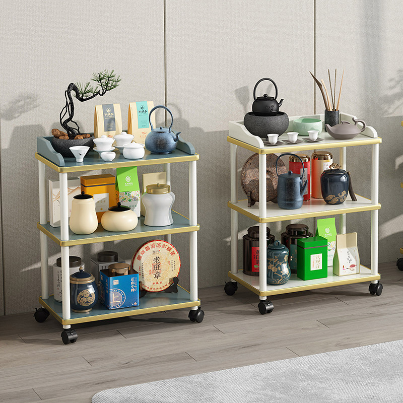 茶水柜客厅餐边柜子家用置物碗柜实木色现代简约储物柜厨房收纳柜