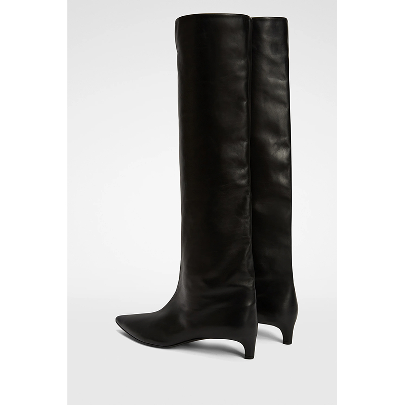 SD251145XZ8SS 气质简约尖头细中跟长筒靴