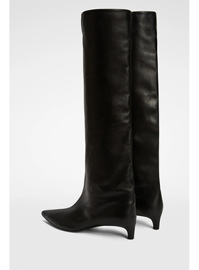 SD251145XZ8SS 气质简约尖头细中跟长筒靴