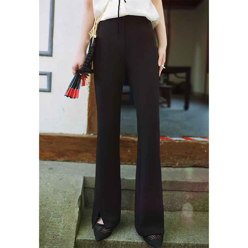 胶囊系列高腰微喇休闲裤C2204019CK2GH C2203095CK2XC