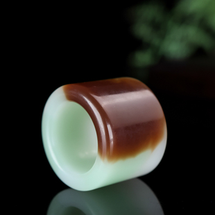 新款天然玉石扳指新疆和田玉糖青白玉扳指大拇指玉指环男女款戒指