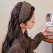 韩国宽边发箍女2025新款 高颅顶头箍洋气时尚 发卡气质遮发际线头饰
