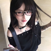 哭哭眼镜框拍照眼镜装 饰二次元 y2k辣妹日系学院风动漫cos镜框配饰