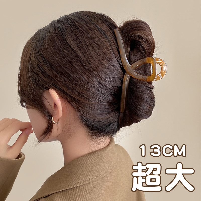 大号抓夹高级感夹子头饰发夹女后脑勺发卡夏季新款网红鲨鱼夹发抓