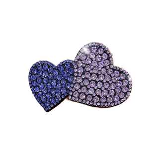 儿童闪钻爱心发夹侧边刘海bb夹女前额后脑勺碎发整理顶夹发卡头饰