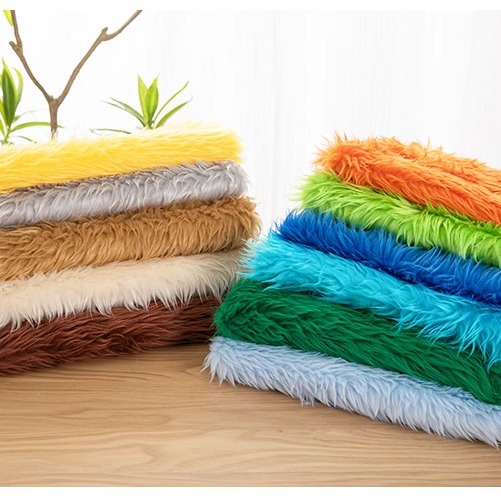 洗水兔毛棉花娃娃头发布料