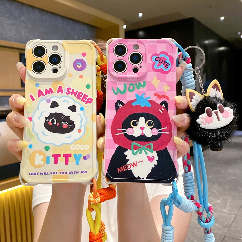 网红个性猫适用小米17/14/13/12/15手机壳红米note15/13/12/11/14pro全包K90K80K70防摔civi3/2/5pro软硅胶套