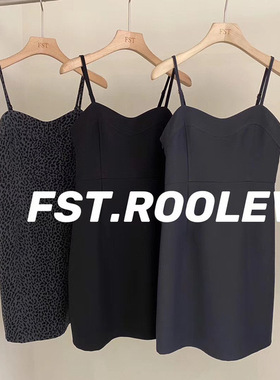 2025春夏新款FST气质百搭修身显瘦可调节打底吊带短裙连衣裙女