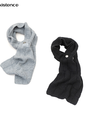 IN EXISTENCE存世25FW 澳羊毛混纺蛇纹提花银币多形态围巾围脖