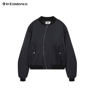 23FW弯刀弧形拉链裁片bomber空军棉夹克2.0 EXISTENCE