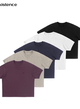 IN EXISTENCE存世25ss 多色圣杯刺绣螺纹冰感速干肌理基础短袖