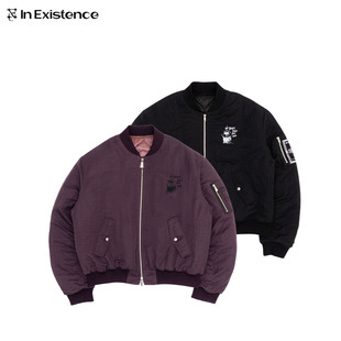 IN EXISTENCE存世26SS「送王船」贴布印花褶皱尼龙新雪丽棉服夹克