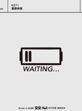 空空NULL 蓄势待发 草本保持久防水持久果汁纹身贴男女高级感