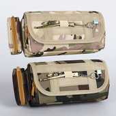 儿童迷彩笔袋男小学生文具盒大容量铅笔盒三层牛津布文具袋铅笔袋