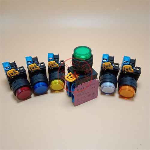 原装IDEC和泉YW1L-M2E22/40/04Q4G/R/Y/S/A/W/PW带灯复位按钮开关