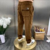 灯芯绒休闲裤 商务青年修身 韩版 春秋季 百搭小直筒裤 男士 小脚条绒裤