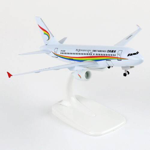 金属模型摆件成品合金空客a320西藏航空仿真客机飞机19厘米航模
