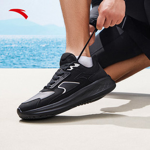 安踏流风丨革面网面同款舒适跑步鞋男冬季防滑减震运动鞋健步鞋子