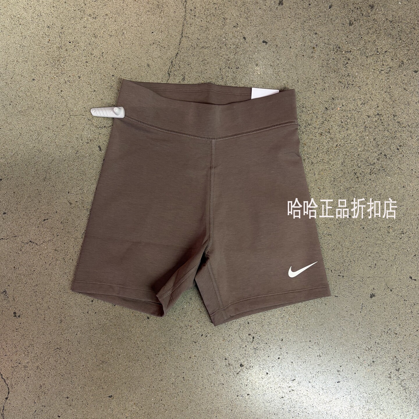 Nike/耐克女子高腰棉质针织跑步健身打底裤紧身骑行短裤HJ1020