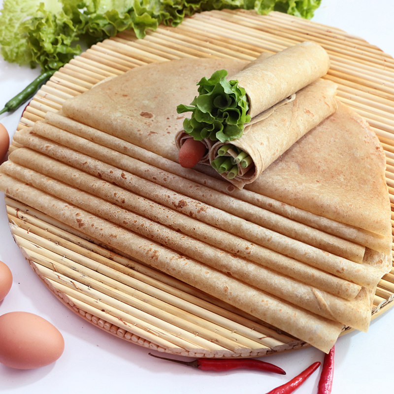 幸润手工全麦卷饼低脂方便速食大饼含麦麸皮营养早餐原味面食单饼